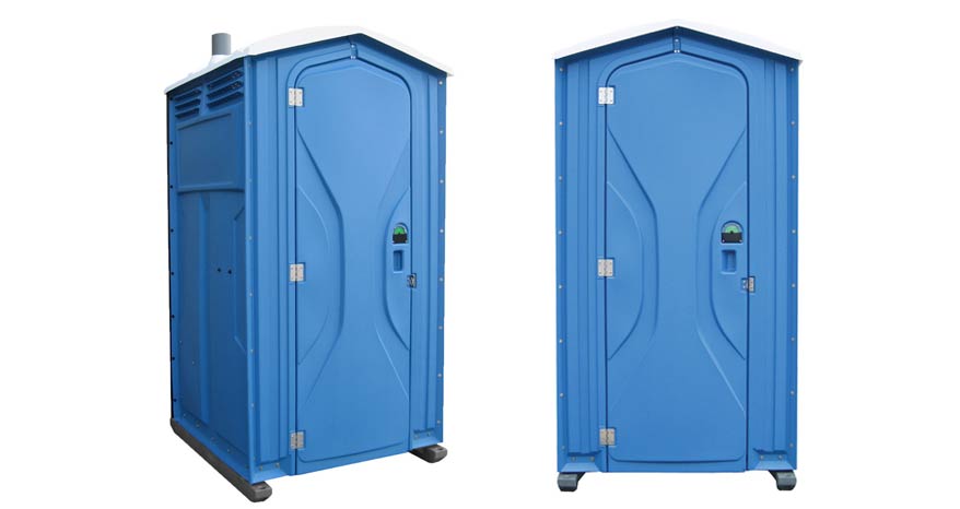 Long-term porta potty units on site in Oswego, New York